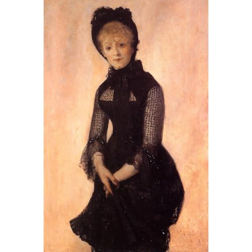 Toile de qualité supérieure Harriet Hubbard Ayer portrait 1879 ARTICULOZY oeuvre d'art haut de gamme