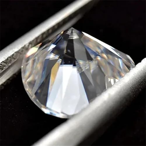 Pierre de moissanite couleur D forme cœur certifiée : le cadeau idéal pour création de bijou - 6