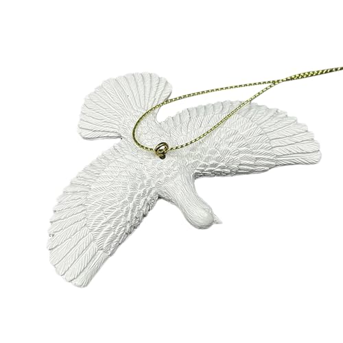 Generisch de Palomas de la Paz, voladora Blanca Realista, Colgante Ligero, decoración Colgante, símbolo de la Amistad, Navidad, Navidad, tórtolas, de Resina, decoración de Palomas