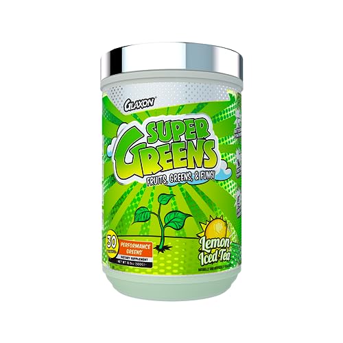 Super Greens Performance Greens Formula | Great Tasting | Fruits Greens & Fungi | Antioxidant & Digestive Support | Boost Immunity | Decrease Inflammation | 30 Servings (Lemon IcedTea, 10.5 oz.) Super Greens Performance Greens Formula | Great Tasting | Fruits Greens & Fungi | Antioxidant & Digestive Support | Boost Immunity | Decrease Inflammation | 30 Servings (Lemon IcedTea, 10.5 oz.)
