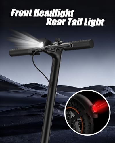 Electric Scooter for Adults,8.5″ Solid Tires, Max 19 Mph