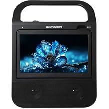 Emerson EDL-3000 10.1" Portable TV & DVD Boombox System | IPS Display, Built-in ATSC TV Tuner, HDMI Input, Bluetooth 5.3, USB Playback & Rechargeable Battery Home and Mobile Entertainment Hub