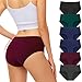FALARY Unterhosen Damen Baumwolle Atmungsaktiv Hipster Slips, Bequeme und Weiche Unterwäsche für Frauen Schlüpfer Slips Sportunterhosen für Damen 6er Pack（XL/gr.44, Mehrfarbig-3）