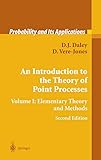 An Introduction to the Theory of Point Processes, Volume 1