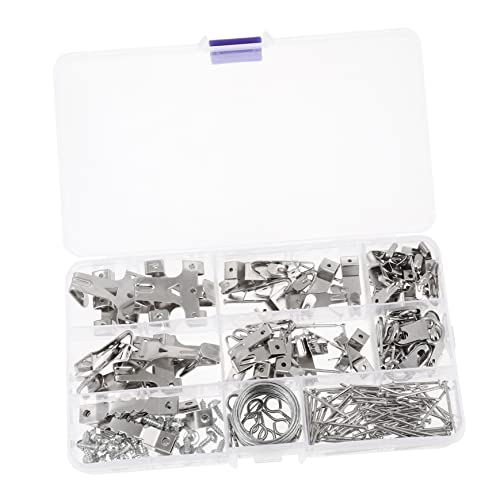 Image of Heavy Duty Picture Hanging Kit with Wall Hooks Durable Iron Nails for Artworks Easy to Use for Home Decoration and Gallery Displays