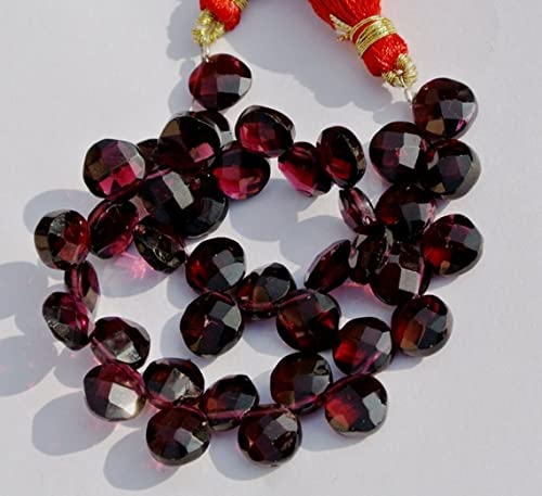 Grenat pyrope rouge naturel taillé en coussin briolette LKBEADS pour haute joaillerie