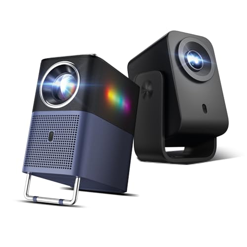 Image of TCL C1 Projector + TCL A1 Projector GTV Projector, 600 ISO Lumens, 1080P Upgraded Portable Projector, Netflix Officially Licensed, WIFI and Bluetooth, 30,000-Hour Life, Auto Focus, 2*8W Dolby Digital