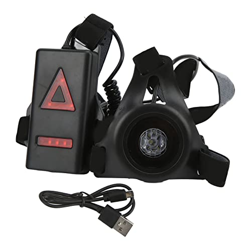 Pilipane Night Running Lights USB Rechargeable LED Chest Run Light for Outdoor Running Walking Camping