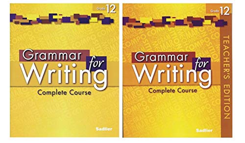 Grammar for Writing Student Book with Teacher's Edition Grade 12 ...