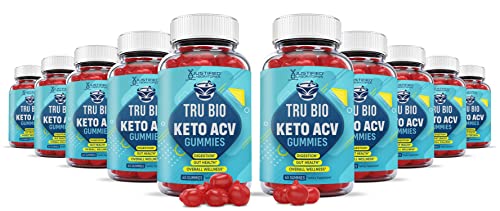 (10 Pack) Tru Bio Keto Gummies 1000MG ACV with Pomegranate Juice Beet Root B12 600 Gummys