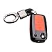 Produktbild Happyit ABS Carbon Fiber Shell + Silikon Autoschlüssel Abdeckung Fall Keychain für Volkswagen VW Bora Käfer Tiguan Polo Passat MK5 6 Jetta EOS Sitz Sagitar Golf 6 (A Schwarz + rot)