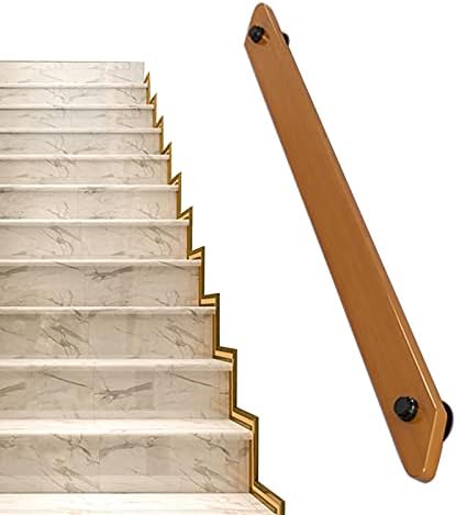 Customizable Wooden Stair Railing Set - Anti-Slip Indoor/Outdoor Stair Safety for Elderly, Ideal for Corridors & Attics (40cm) - Complete Solution for Secure Steps