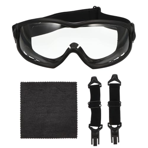 Lunettes de protection cyclisme noires à verres transparents