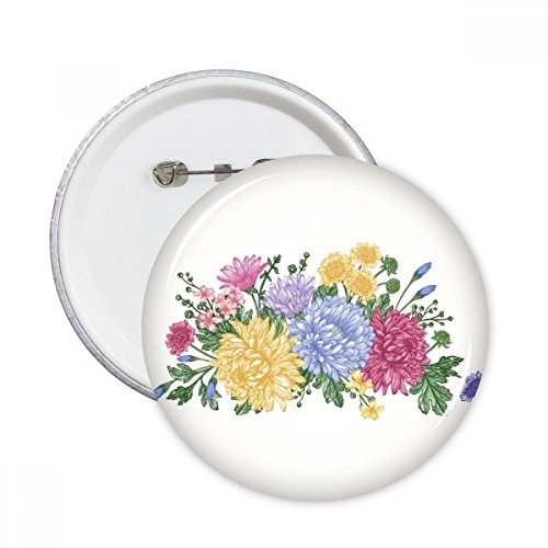 Pins fleur chrysanthème végétal pour personnaliser vos vestes en jean
