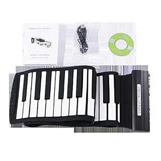 KUANDARM Piano Pliant Main Roll Piano, 88 Touches Rechargeable Roll Up Piano Clavier, Support MIDI, Instruments de Musique Pliants Idéal Cadeau pour Enfants Jouets Éducatifs Musique Débutant débutant - Les Beatles, Paul McCartney, John Lennon, RIngo Starr, George Harrison KUANDARM Piano Pliant Main Roll Piano, 88 Touches Rechargeable Roll Up Piano Clavier, Support MIDI, Instruments de Musique Pliants Idéal Cadeau pour Enfants Jouets Éducatifs Musique Débutant débutant – Image 3