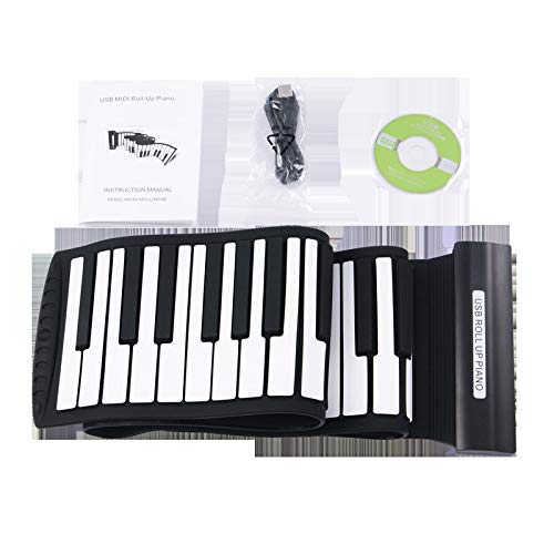 KUANDARM Piano Pliant Main Roll Piano, 88 Touches Rechargeable Roll Up Piano Clavier, Support MIDI, Instruments de Musique Pliants Idéal Cadeau pour Enfants Jouets Éducatifs Musique Débutant débutant - Les Beatles, Paul McCartney, John Lennon, RIngo Starr, George Harrison KUANDARM Piano Pliant Main Roll Piano, 88 Touches Rechargeable Roll Up Piano Clavier, Support MIDI, Instruments de Musique Pliants Idéal Cadeau pour Enfants Jouets Éducatifs Musique Débutant débutant – Image 4