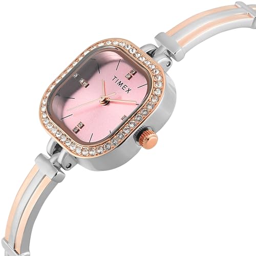Image of TIMEX Pink Square Dial Analog Women's Watch - TWEL22903