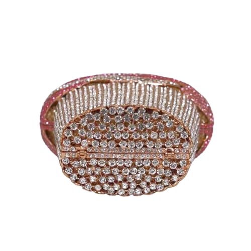 Image of Women Ice Cream Crystal Evening Bag Luxury Rhinestone Clutch Wedding Party Minaudiere Purse and Handbag for Cocktail