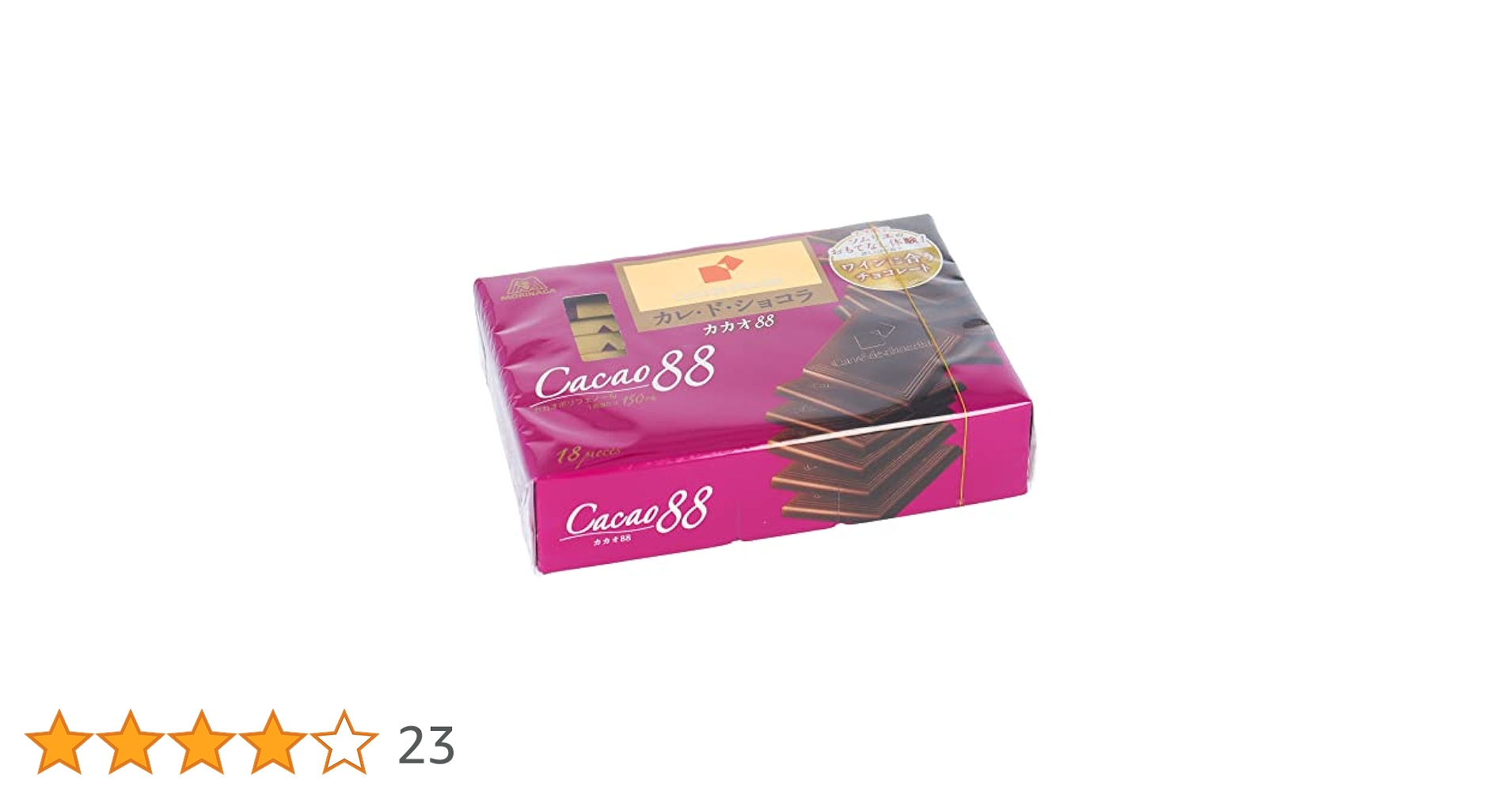 カカオ Amazon.co.jp: 森永製菓 カレ・ド・ショコラ カカオ88 18枚×6個