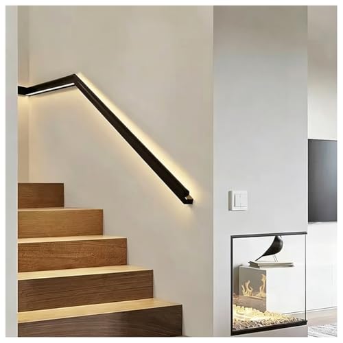 Rampe escalier aluminium exproyzk avec éclairage automatique
