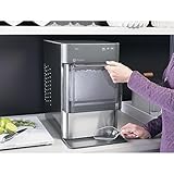 GE Profile Opal w/ 1YR Extended Warranty | Countertop Nugget Ice Maker | Portable Ice Machine Makes up to 24 lbs. of Ice Per Day | Stainless Steel | 1 Year CPS Extended Warranty Bundle by Orgoo