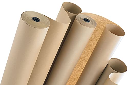 Kraft Paper, Garment Pattern roll, CAD paper roll, Packing paper, paper bag making roll, One side glazed paper suitable for all purpose, size - 48 inches, gsm - 180, 25 meters net.