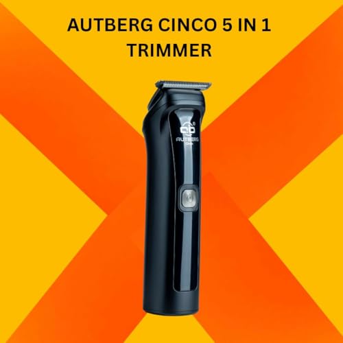 Image of Cinco 5-in-1 Grooming Trimmer | High-Speed Pd Alloy Motor | 90 Min Cordless Use | Waterproof Multi-Grooming Kit | USB Charging Stand