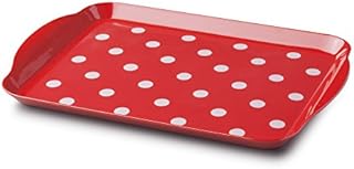 Zeal G201S Melamine Dotty Serving Design Tray (30x21cm) French Grey