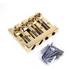 Hipshot KickAss High-mass Bass Bridge for 5 -bolt Fender، Gold