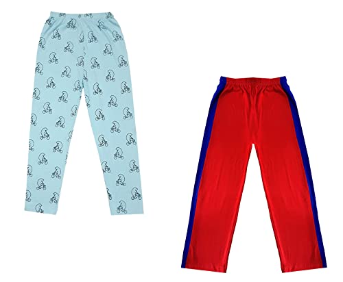 Image of indi weaves Boys and Girls Cotton Solid and Printed Pyjama /Pant /Trackpants