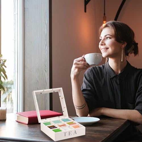 Support sachets de thé 9 compartiments pour éliminer le désordre