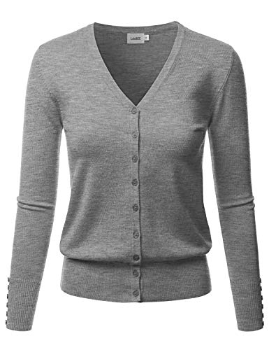 Image of LALABEE Women's V-Neck Long Sleeve Button Down Sweater Cardigan Soft Knit(S-XXL)