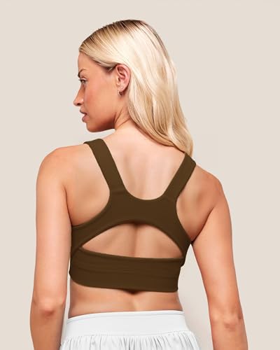 High Impact Womens Sports Bras Hight Support Racerback Workout Tops Gym Athletic Yoga Running Padded Tanks for Girls3