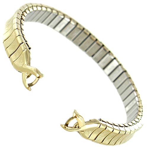 C-Ring Milano Elegant Gold Tone Stainless Steel Twist-O-Flex Ladies Band 754/32