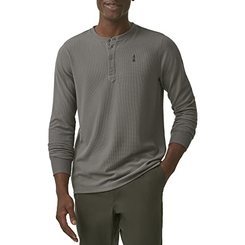 BASS OUTDOOR Men's Henley Long Sleeve Tee