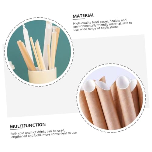 VALICLUD Pitillos Desechables de Papel 20 cm Pack 100 miniatura 7