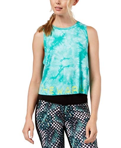 Crop tank top femme Jessica Simpson débardeur sans manches court taille S vert