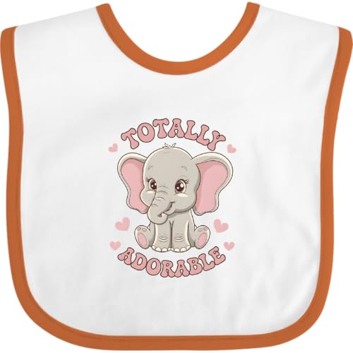 inktastic Totally Adorable Baby Elephant Baby Bib