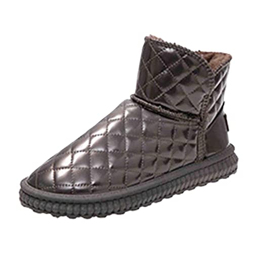 Jazzy Pearls®Women's Winter Snow Boots Short Boots Warm PU for Trekking Hiking Winter 38 Argent|Clothing Shoes & Accessories | Womens Shoes |1 Pair Snow Boots