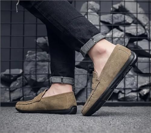 Classic Slip-ons Men's Loafers Suede Vamp Boat Shoes for Traveling Driving Office and Work4