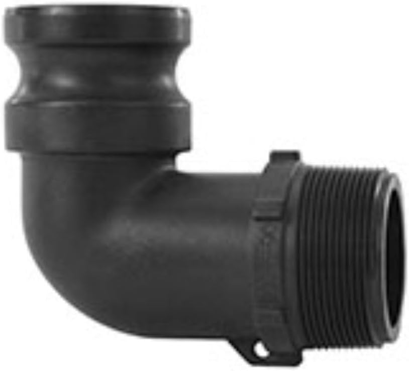 2 of 2" Banjo Poly Male Adapter 90° - 2" Male NPT USA MADE 200F90