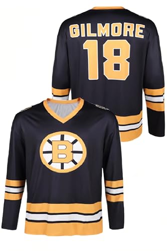 Byvitoy Happy 18 Gilmores Costume Happy Cosplay Gilmores Hockey Jersey Golf Shirt Outfits for Adult Men Halloween Multicolor