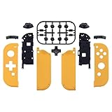 eXtremeRate SwitchジョイコンとSwitch OLEDに対応用ハンドヘルドコントローラーハウジング（D-Padバージョン）、またフルセットボタンが付き（コントローラーとコンソールケースは含まれていません。）【イエロー】
