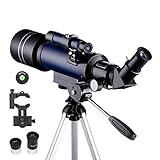 2. Totalmente lentes con revestimiento múltiple ofrecen una excelente contraste y el brillo de la imagen de la vista para proteger sus ojos. A Telescopios astronomicos fantásticas para los niños y adultos principiantes astronomía para explorar el espacio. buscador 5x24 con soporte de montaje, erecto-imagen diagonal hacer que los objetos de localización más fácilmente ..