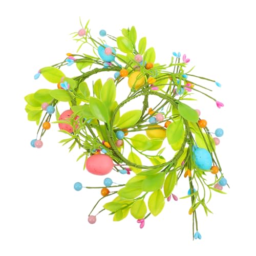 MUCKLILY 2pezzi Decorazioni Per Ghirlande Pasquali Per Candele Pasquali Ghirlanda Uova Pasqua Per Centrotavola Da Festa Artificiale e