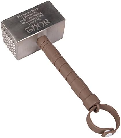 Marvel Thor Mjolnir Hammer Meat Tenderizer - Tenderize Your Meat with The Power of A God - Great Fathers Day Avengers Gift