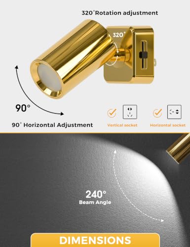 Image of L LOHAS LED Night Lights Plug into Wall,[2-Pack] Wall Spot Lights Indoor | Dusk to Dawn Sensor,5000K Daylight White, Night Lights,for Home Decor Party Bathroom,Hallway