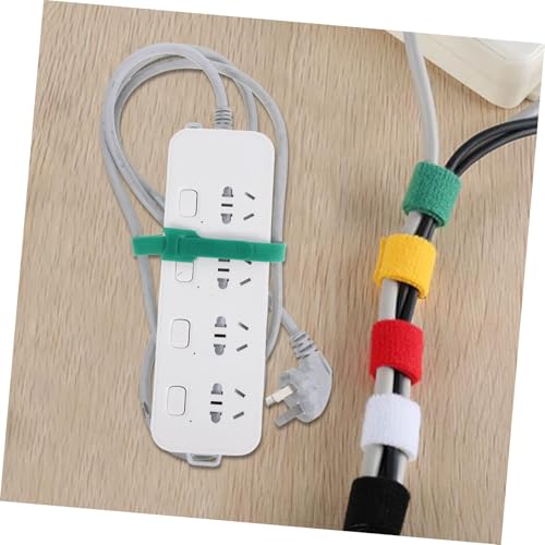 Veemoon 100 piezas Cintas Reutilizables de Cable con Gancho y Bucle para Gestión de Cables Verde miniatura 6