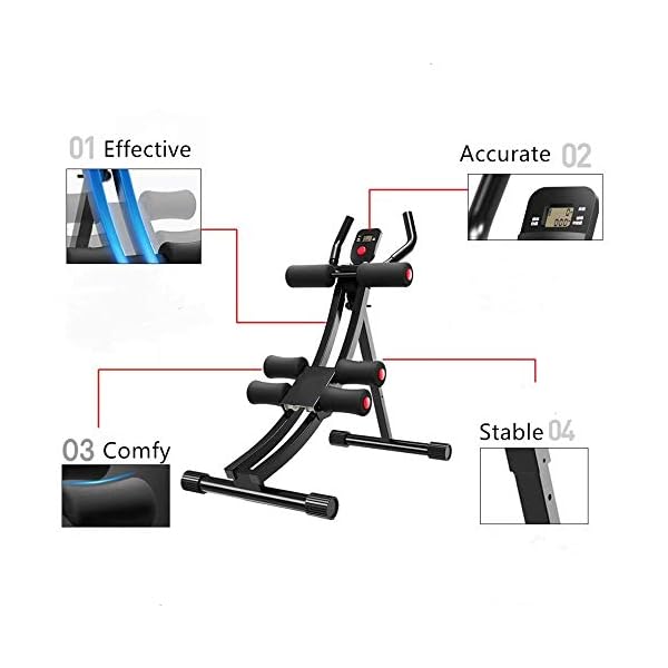 Fitlaya-Fitness-Core-Abdominal-Trainers-AB-Workout-Machine-Home-Gym-Strength-Training-Ab-Cruncher-Foldable-Fitness-Equipment Fitlaya Fitness Core & Abdominal Trainers AB Workout Machine Home Gym Strength Training Ab Cruncher Foldable Fitness Equipment (red01)