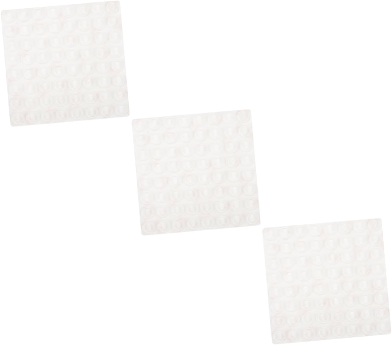 Lurrose 3pcs Transparent Silicone Bumper Pads for Cabinets Self-Adhesive - Protectors for Furniture for Preventing Scratches and Noise Doors